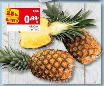 Continente Abacaxi Inteiro promoção