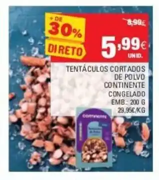 Continente Tentá Culos Cortados de Polvo Continente 200g promoção