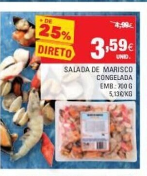 Continente Salada de Marisco Congelada 700g promoção