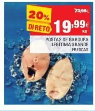 Continente Posta de Garoupa Legitima Grande promoção