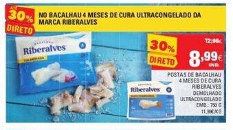 Continente Postas de Bacalhau 4 Meses de Cura Riberalves Demolhado 750g promoção