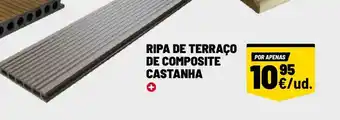 RIPA DE TERRAÇO DE COMPOSITE CASTANHA