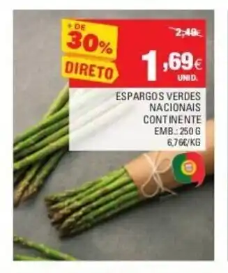 Espargos Verdes Nacionais Continente 250g