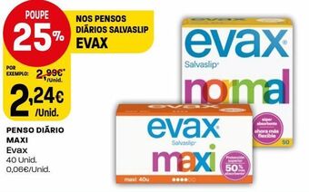 Intermarché Absorvente evax promoção