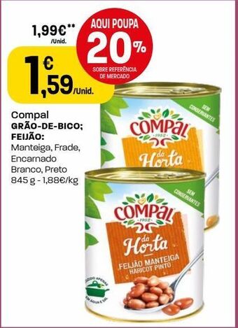 Intermarché Grão de bico compal promoção