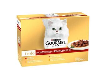 Auchan Comida húmida gato gourmet gold promoção