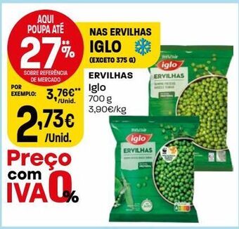 Intermarché Ervilhas verdes iglo promoção