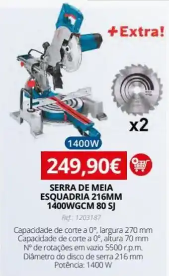 SERRA DE MEIA ESQUADRIA 216MM 1400WGCM 80 SJ