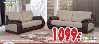 BragaJAV CONJ. SOFAS 3+2 ROCK promoção