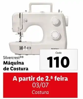 Lidl Máquina de costura silvercrest promoção