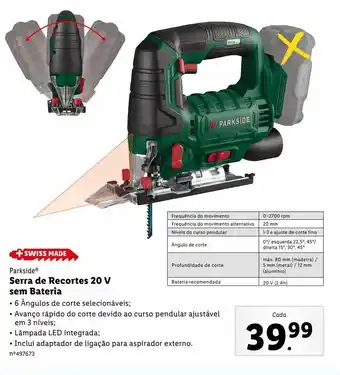 Lidl Serra parkside promoção