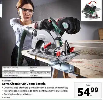 Lidl Serra circular parkside promoção