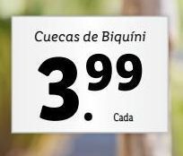 Lidl Biquini promoção