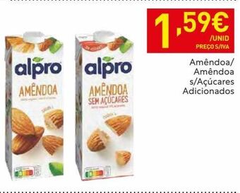 Recheio Bebida de amêndoa alpro promoção