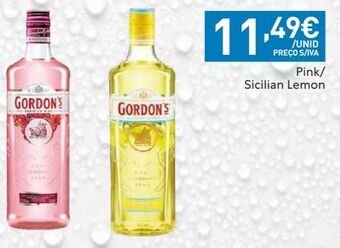 Recheio Gin gordon's promoção
