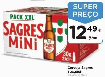 Aqui é fresco Cerveja sagres mini promoção