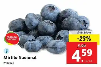 Lidl Mirtilos promoção