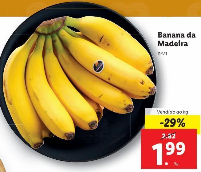 Promoção Banana em Lidl
