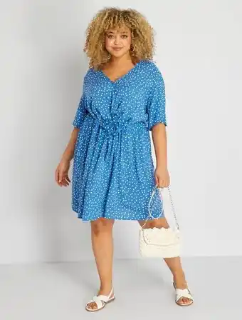 Kiabi Vestido curto às bolinhas promoção