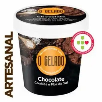 Apolónia Gelado chocolate, cookie & flor de sal o gelado 460ml promoção