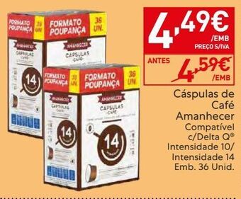 Recheio Cápsulas de café amanhecer promoção
