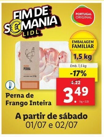 Lidl Coxa de frango promoção