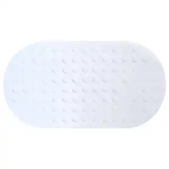 Hôma Tapete de banheira oval branco pvc promoção