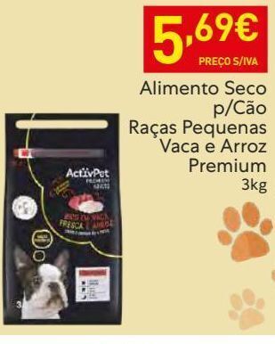 Recheio Ração para cães activpet promoção