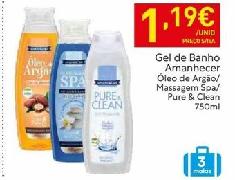 Recheio Gel de banho amanhecer promoção
