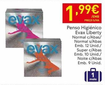 Recheio Absorvente evax promoção