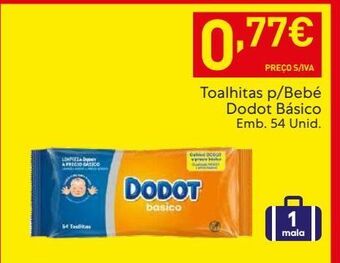 Recheio Toalhas umedecidas dodot promoção