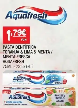 Pasta de dentes aquafresh