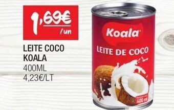 Spar Leite de coco koala promoção