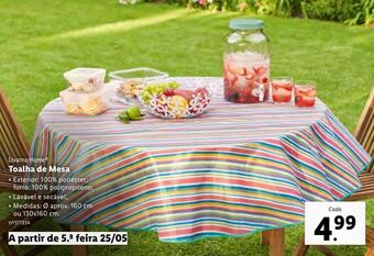 Lidl Toalha de mesa promoção