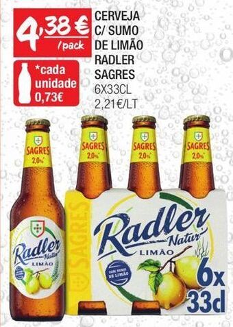 Spar Cerveja radler promoção