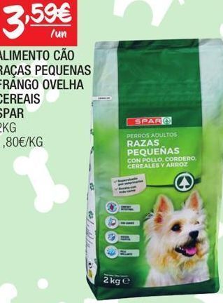 Spar Ração para cães spar promoção