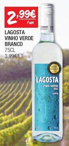 Spar Vinho verde lagosta promoção