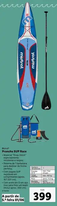 Lidl Prancha de surf promoção