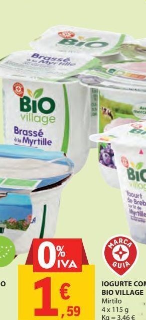 E.Leclerc Iogurte bio village promoção