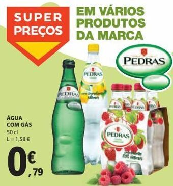 E.Leclerc Água com gás pedras salgadas promoção