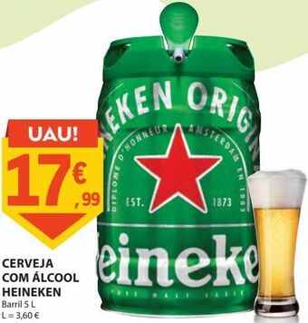 E.Leclerc Cerveja barril 5 litros heineken promoção
