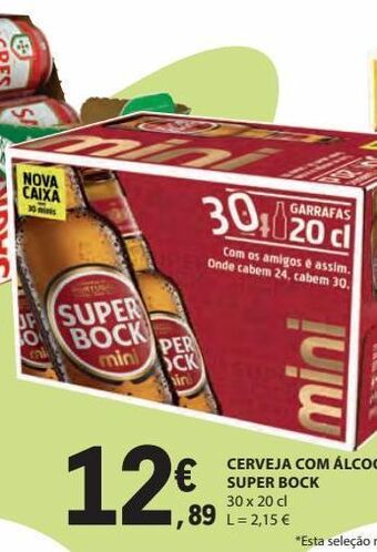 E.Leclerc Cerveja super bock promoção