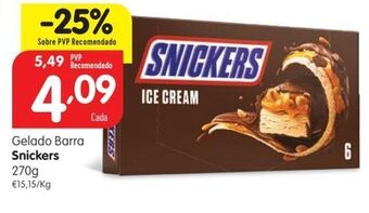 Minipreço Gelados snickers promoção