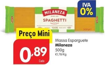 Minipreço Esparguete milaneza promoção
