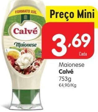 Minipreço Maionese calvé promoção