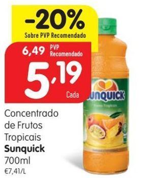 Minipreço Suco concentrado sunquick promoção