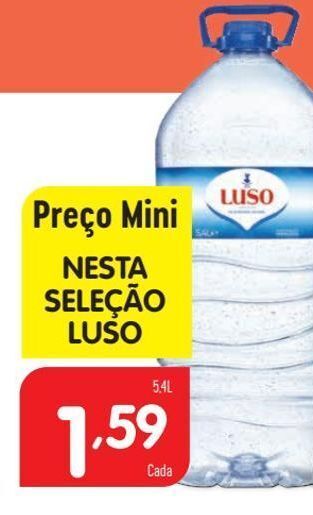 Minipreço Água luso promoção