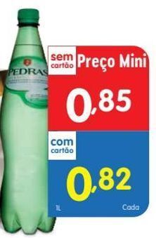 Minipreço Água pedras promoção