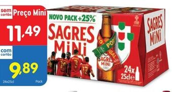 Minipreço Cerveja sagres mini promoção