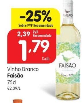 Minipreço Vinho branco faisão promoção